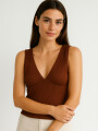 Musculosa Runda Marron