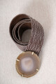 Cinto piedra reversible Crocco taupe