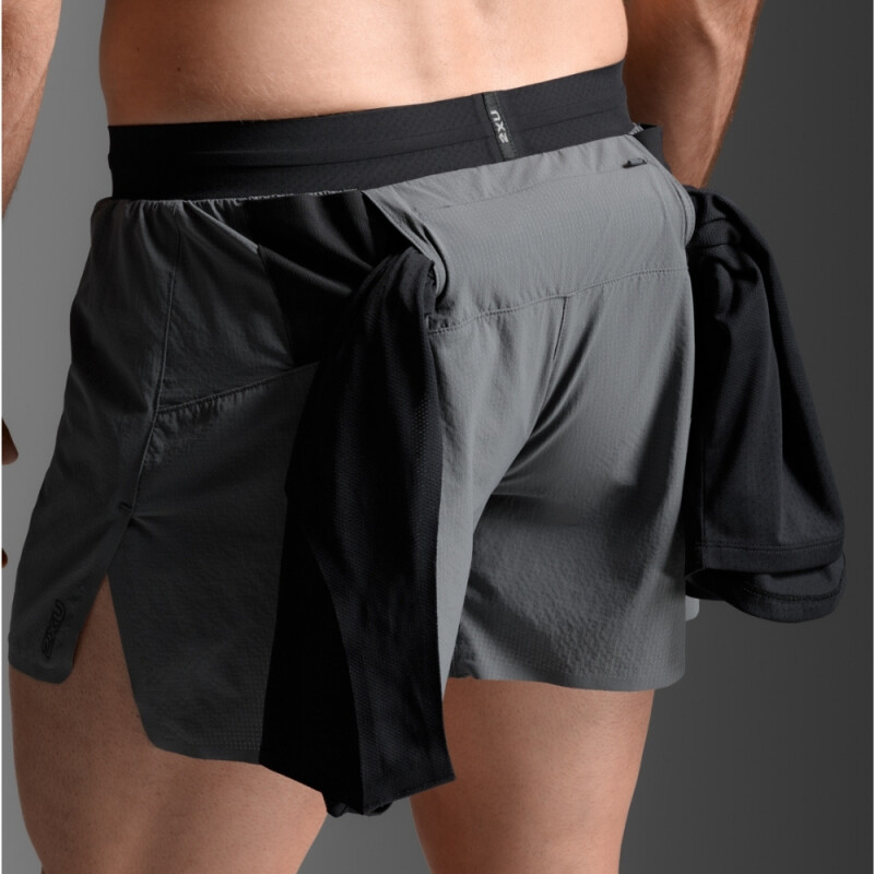 Short Running Light Speed Stash 5 Inch Short Hombre Turbulence/black Reflective