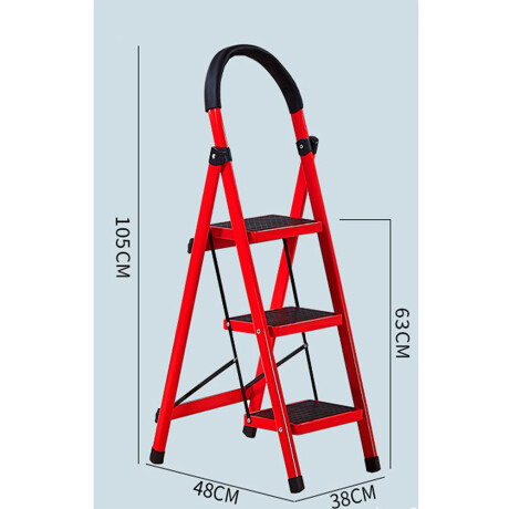 Escalera Plegable Antideslizante 3 Escalones 826-1 001