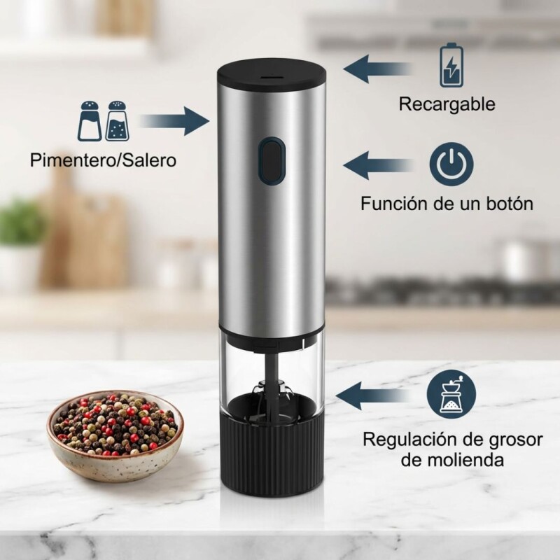 Salero Pimentero Eléctrico Klasse | Recargable Salero Pimentero Eléctrico Klasse | Recargable