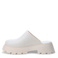 Zuecos de Mujer Miss Carol LIA con plataforma de goma Blanco Hueso