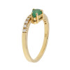 Anillo Esmeralda Aura de oro amarillo 18k con esmeralda y brillantes Anillo Esmeralda Aura de oro amarillo 18k con esmeralda y brillantes
