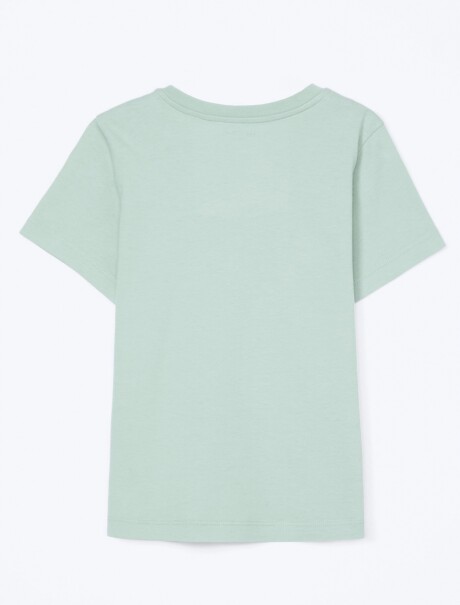 CAMISETA BÁSICA INFANTIL VERDE