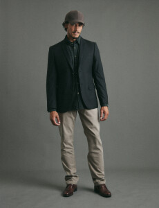 110262 SACO HARRINGTON LABEL Negro