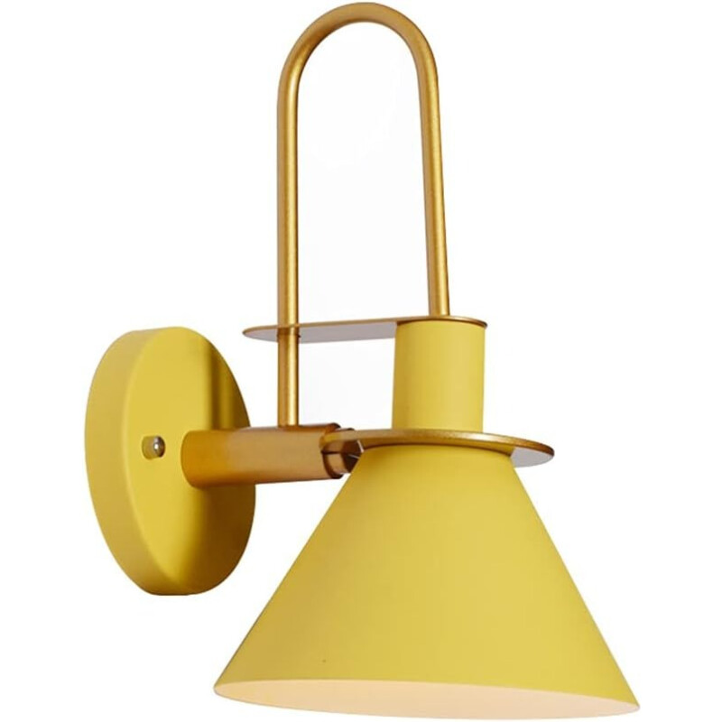 Lampara Aplique Moderna Estilo Industrial Kigali Amarillo