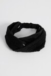 Vincha de tela nudo con elastico negro