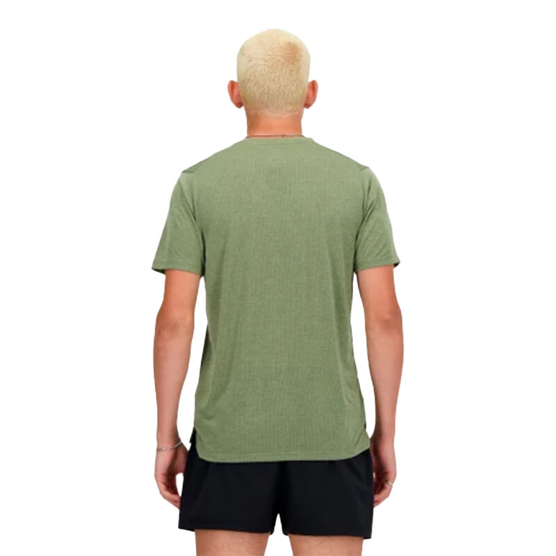Remera New Balance Athletics Run Verde