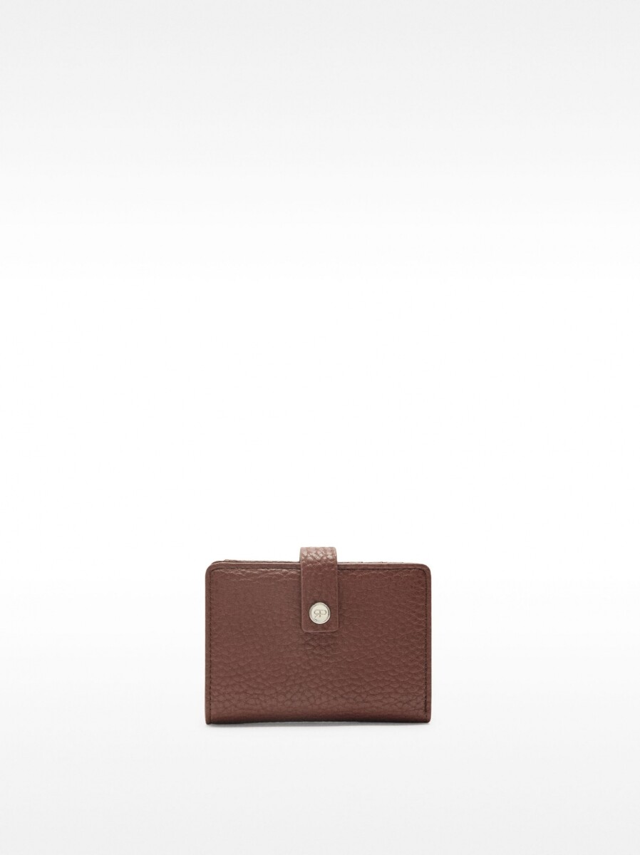 Cartera Con Textura S - burdeos 