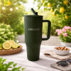 Vaso termico Acero Inox. 1180ml Lincolns Verde Oscuro