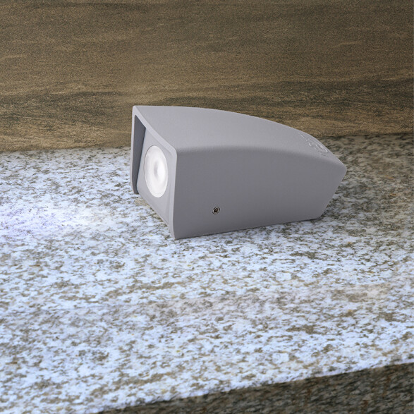 Aplique LED rectangular gris IP67 G9 inc. MAMETE FL0962
