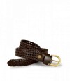 Cinto Entrelazado Fino Cafe
