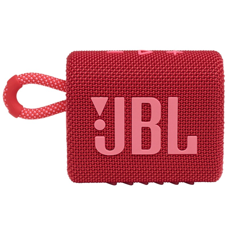 JBL GO 3 PORTABLE BLUETHOOTH SPEAKER,5 HOURS BATTERY & WATERPROOF (RED) 001