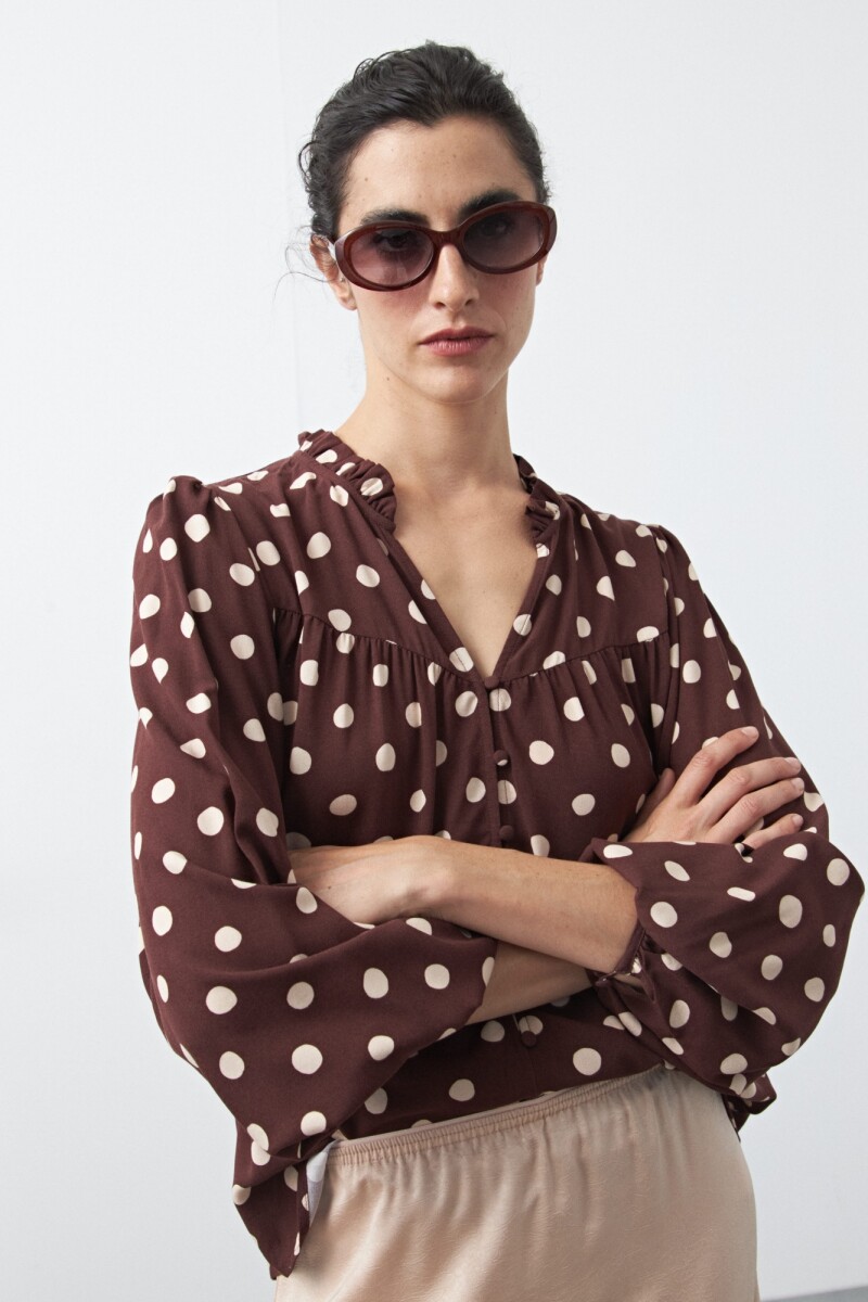 CAMISA TOPACIO Chocolate