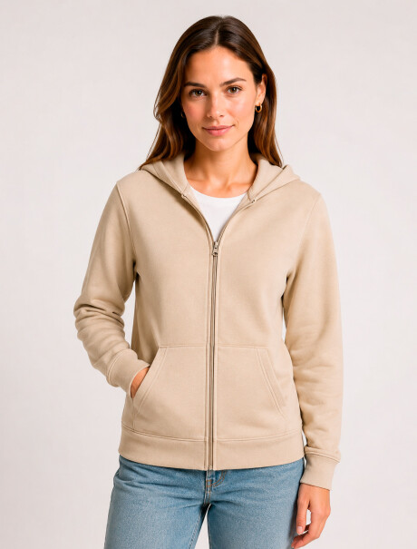 CAMPERA UNISSEX BÁSICA ADULTO BEIGE
