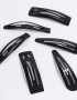Hebillas Tic Tac Metallic Set De Hebillas - Negro