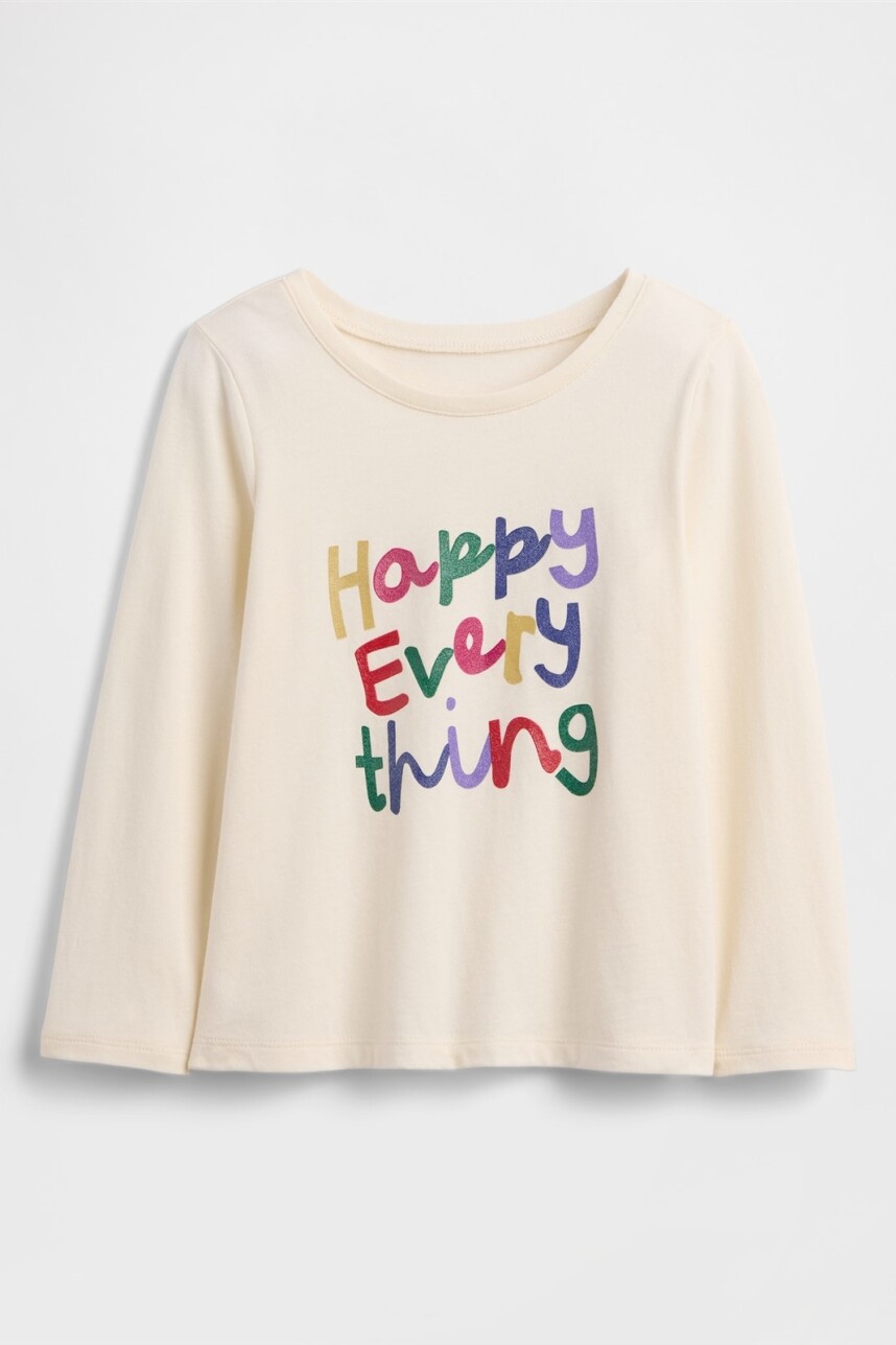 Remera Gráfico Toddler Niña Happy