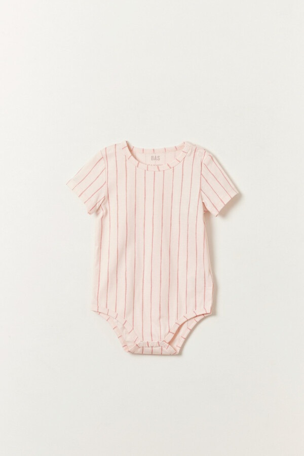 Body estampado Rayas Rosa