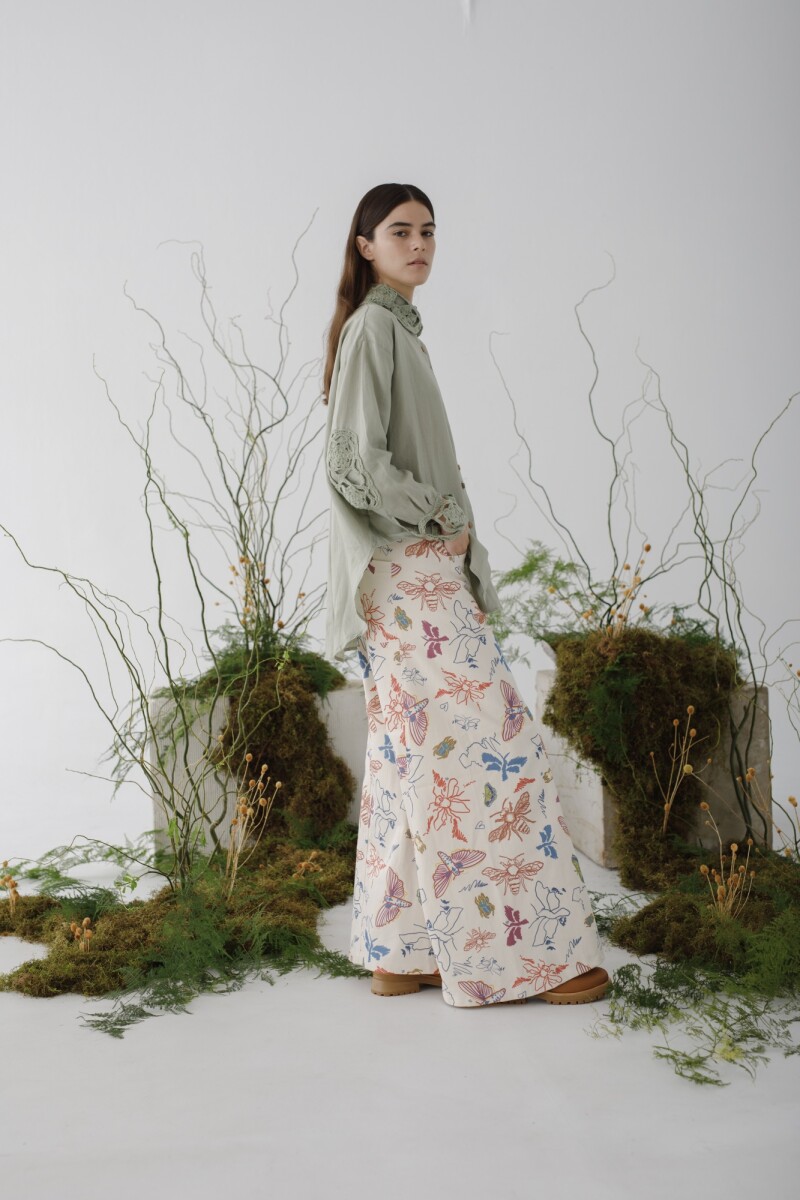 JEAN WIDE XL INSECT Print