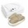 Set Invierno Pantuflas Gamuza + Calienta Cama 1Pza HTS Beige