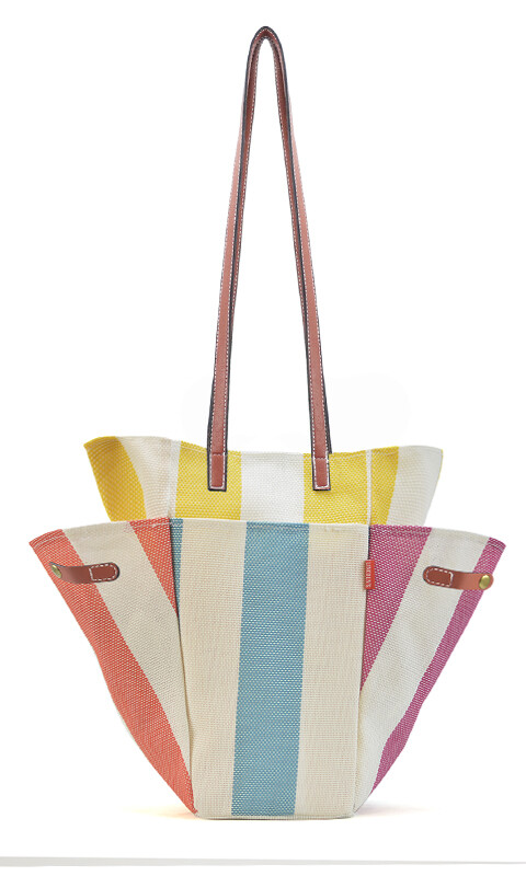 BOLSA MATERA AFRODITA MULTICOLOR VERDE