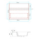 MUEBLE DE COLGAR BATONI CON CAJON Y BACHA - 61x46x48 000