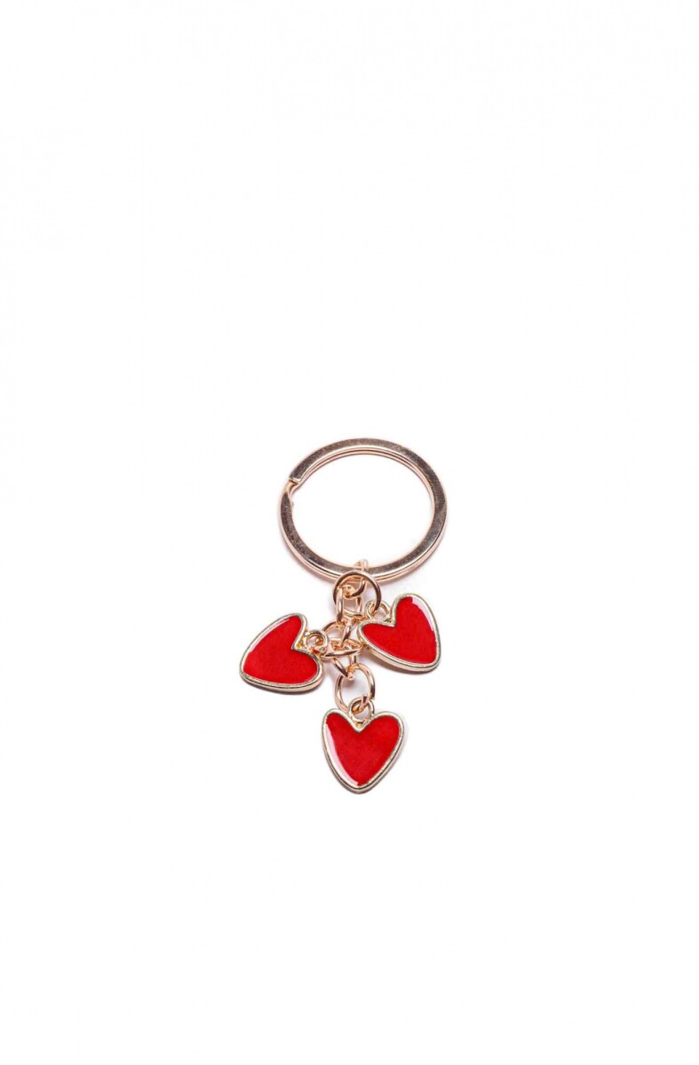 Llavero Corazones - Rojo 