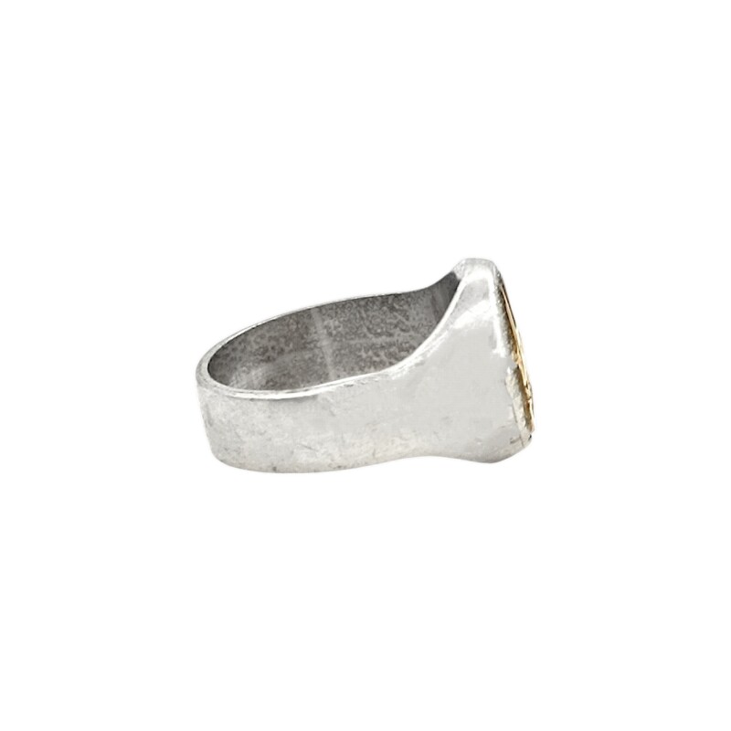 Anillo Profesión Peluquería-Plata y Oro-Sin Piedra-AP5013 sinpiedra