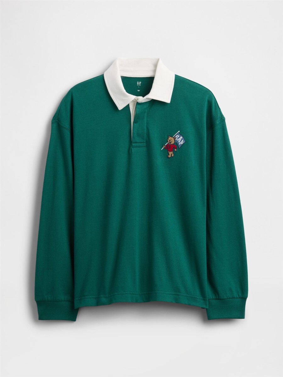 Remera Tipo Polo Rugby Niño - Balsam Tree 