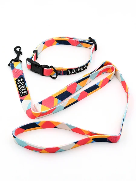 CORREA ESTAMPADA PARA MASCOTA MULTICOLOR