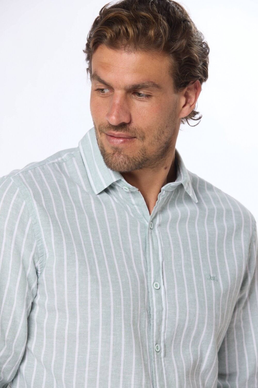 CAMISA DE LINO Verde