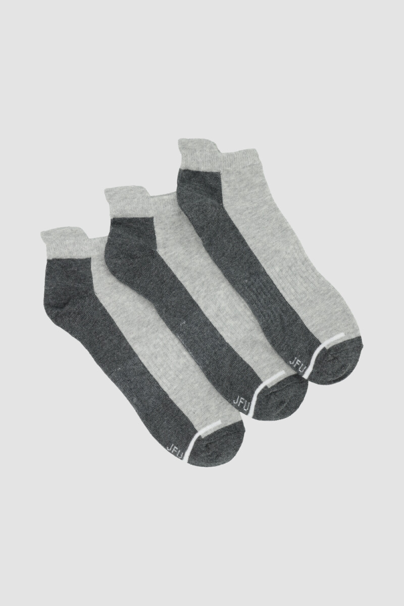 Pack x3 medias cortas con diseño deportivo Variante 41