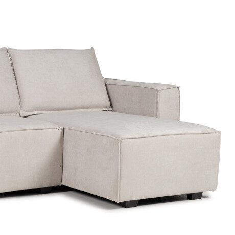 Rinconera Urban - Tela Microfibra - Chaise derecho 12073 (Greige)
