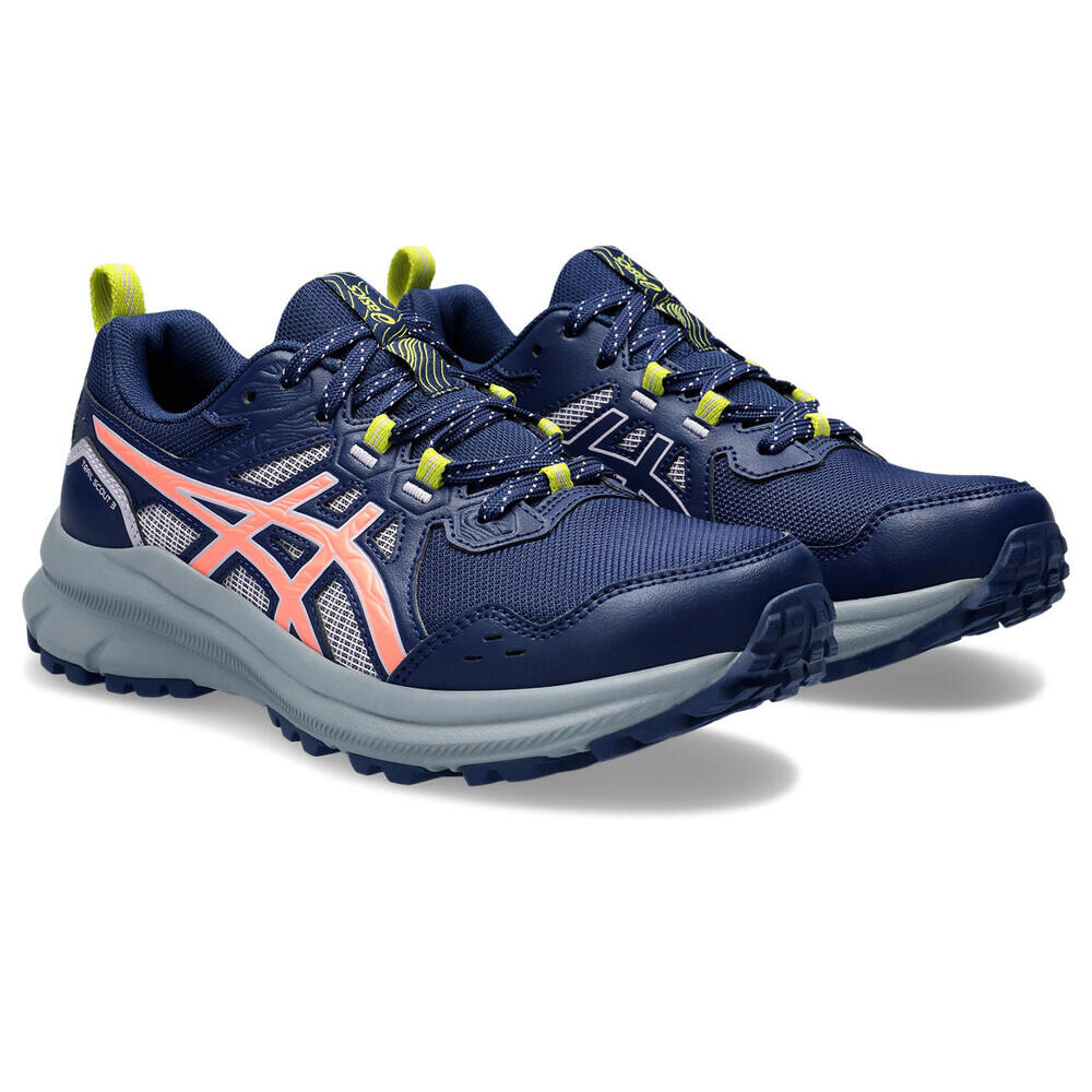 Zapatillas Trail Running Trail Scout 3 - Mujer Blue Expanse/sun Coral