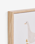 Cuadro Milu de oca beige 20 x 20 cm