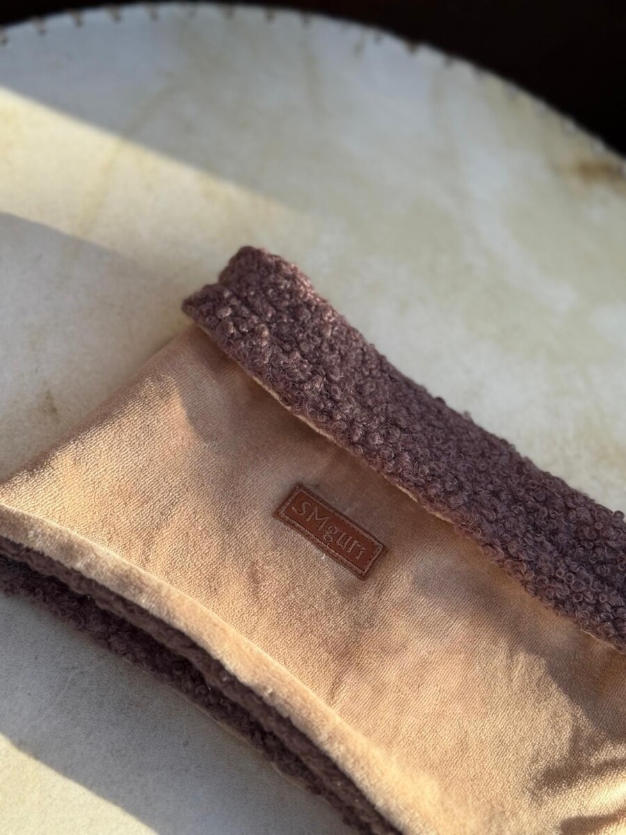 Mini Neck Gurí - Beige / Chocolate 