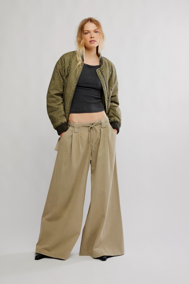 PANTALON WIDE JULIEN CHINO Natural