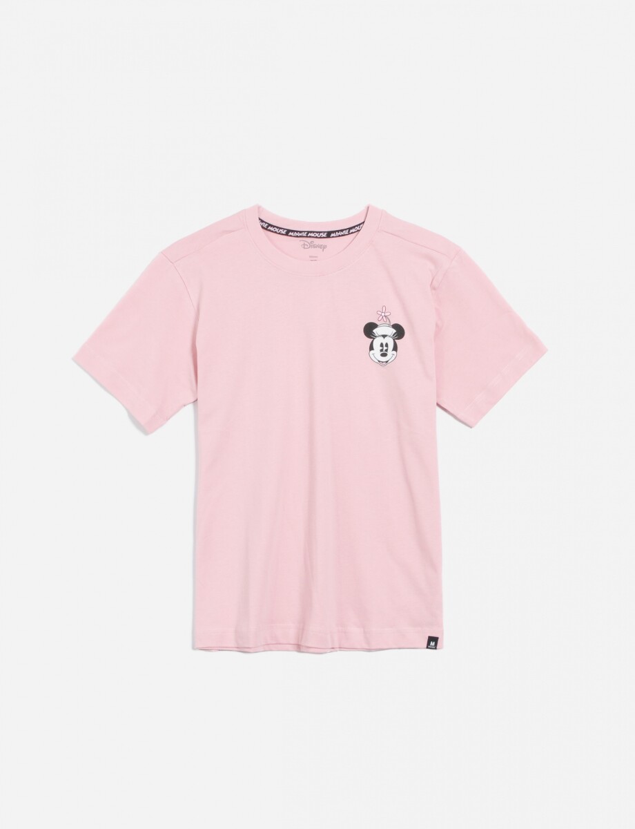 Remera Minnie mujer - Rosa Palido 