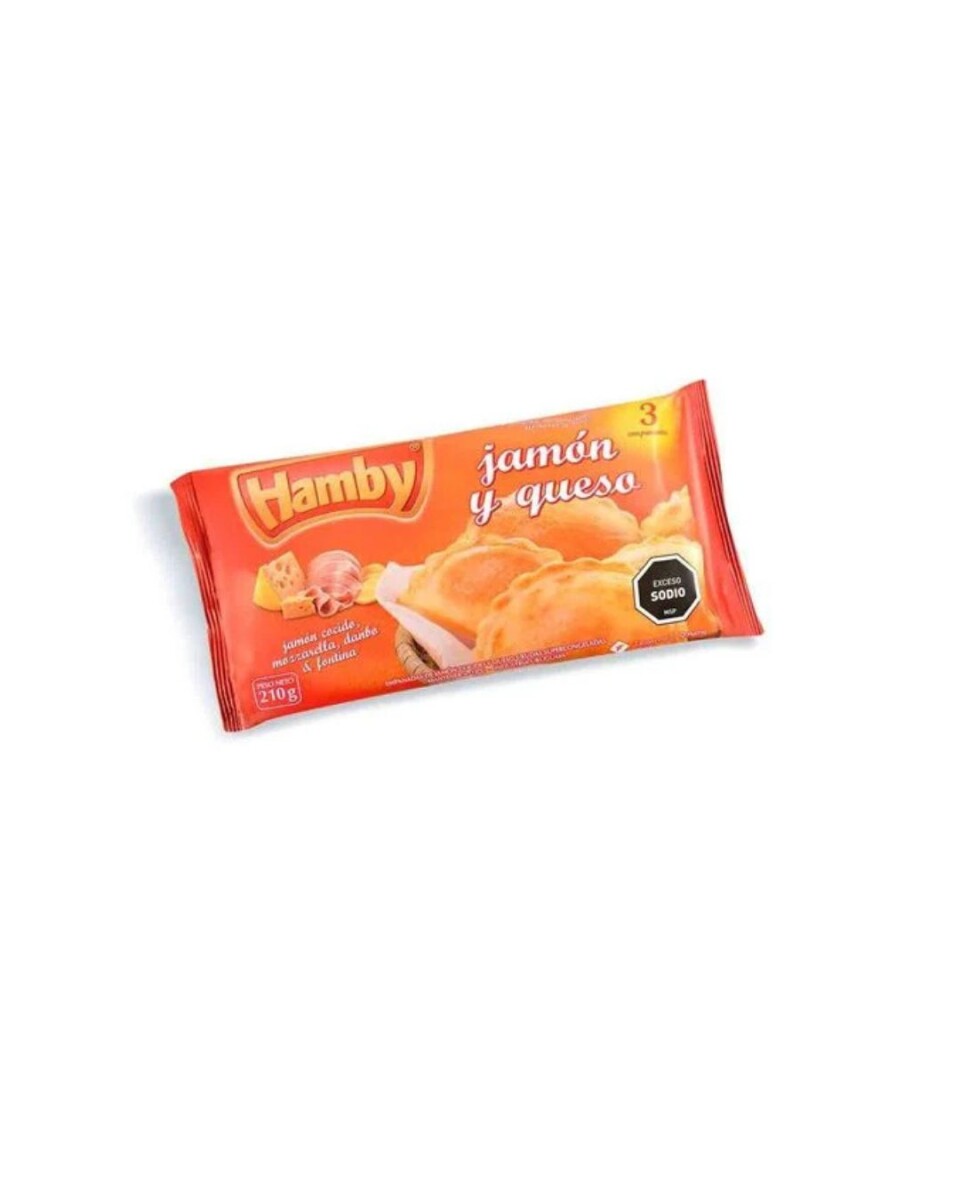 EMPANADAS DE JAMÓN Y QUESO X3 HAMBY 