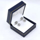 Caravanas En Oro 18K Blanco Y Brillantes Caravanas En Oro 18K Blanco Y Brillantes
