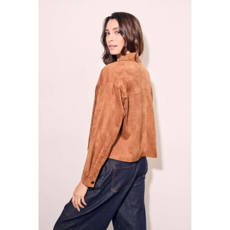 Camisa Gamuza Vegana Camel