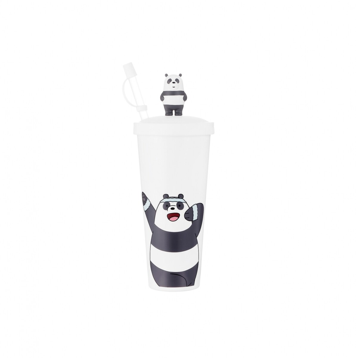 Vaso Escandalosos con sorbito - Panda 