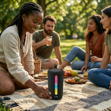 Parlante Inalámbrico Bluetooth Klasse | Sonido Stereo Tws | Con Led Parlante Inalámbrico Bluetooth Klasse | Sonido Stereo Tws | Con Led