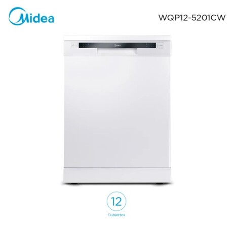 OUTLET - Lavavajillas MIDEA WQP125201CW 1760W Capacidad 12C - Blanco OUTLET - Lavavajillas MIDEA WQP125201CW 1760W Capacidad 12C - Blanco