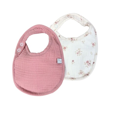 Baberos Packx2 Bib Cottage Rosa