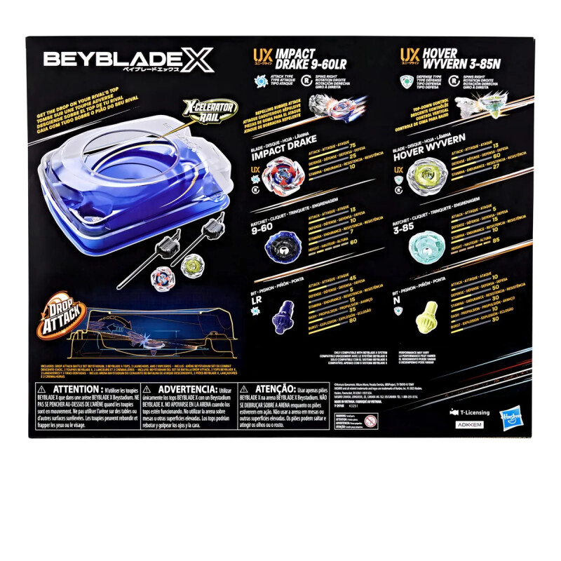 Set De Batalla Beyblade X Drop Attack Beystadium Set De Batalla Beyblade X Drop Attack Beystadium