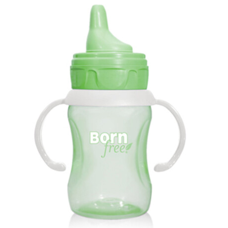 Vaso con boquilla y asas BORN FREE Verde