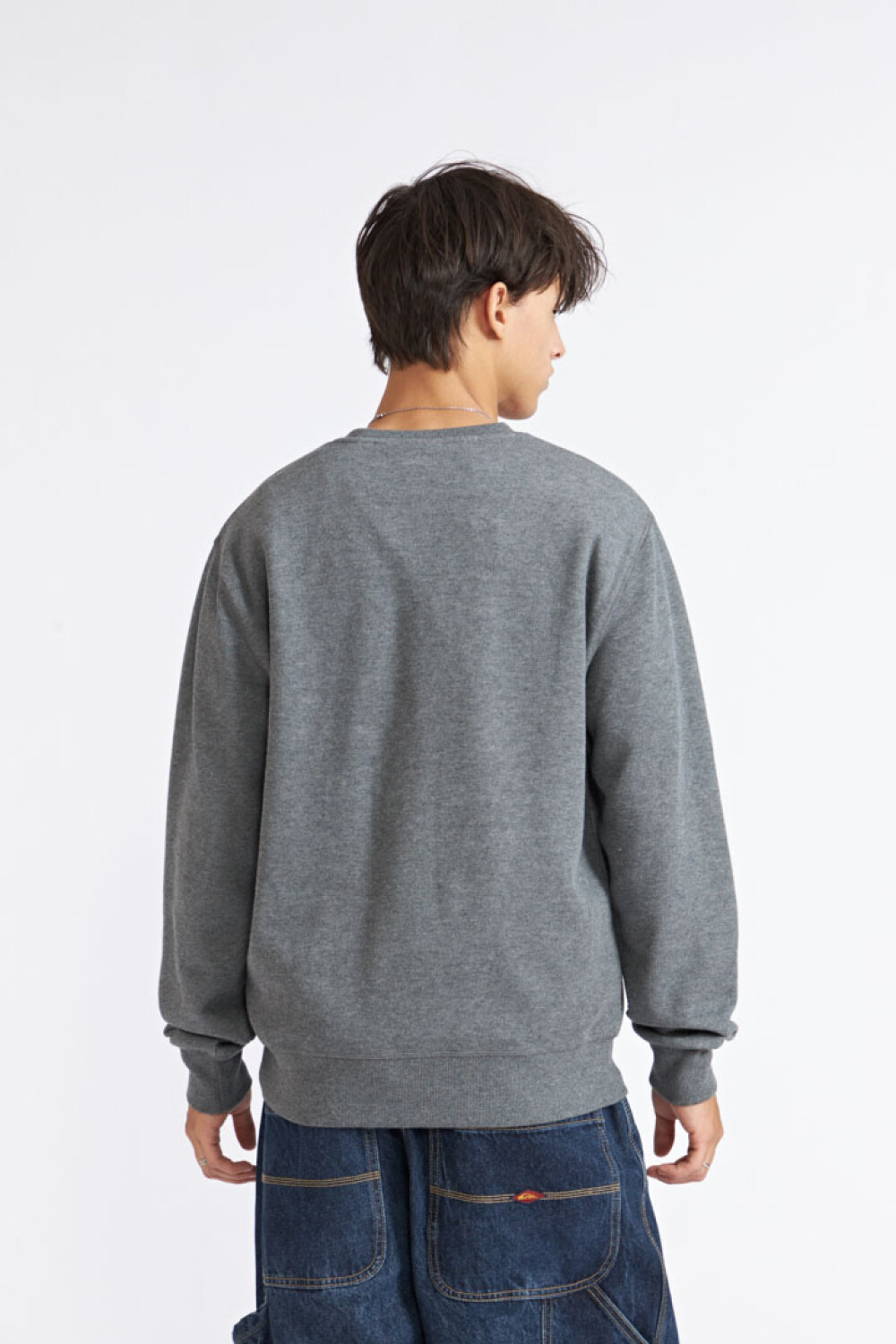 Quiksilver Buzo LAVI Hombre - Gris Melange Combinado