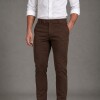 Pantalón de gabardina Chocolate