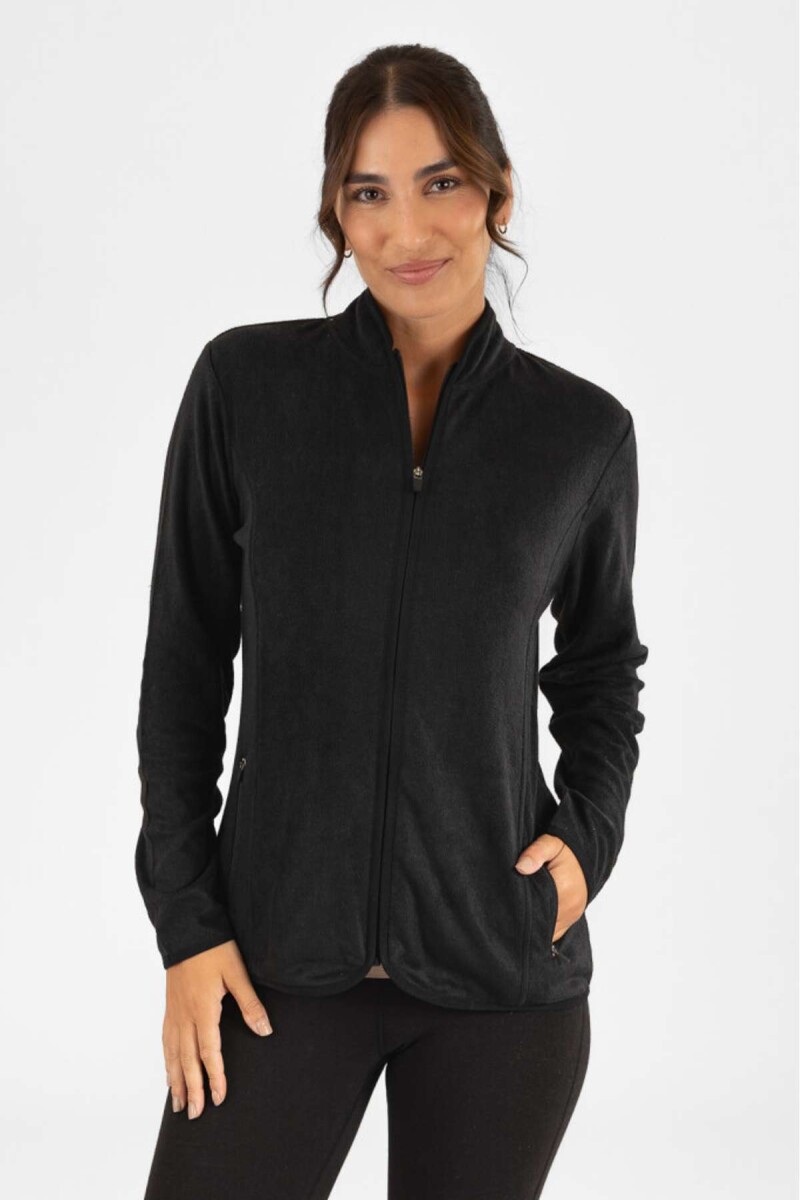 Campera polar mujer black - Negro 